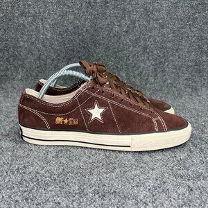 Converse One Star Sneakers Women's 9.5 Brown Suede Low Lace Retro Athletic Shoes